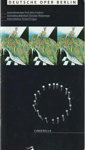 Deutsche Oper Berlin, Götz Friedrich, Adolphe Binder: Programmheft Sergej Prochkofjew CINDERELLA DESIGN ODER SEIN  28. Oktober 1998 (18). 
