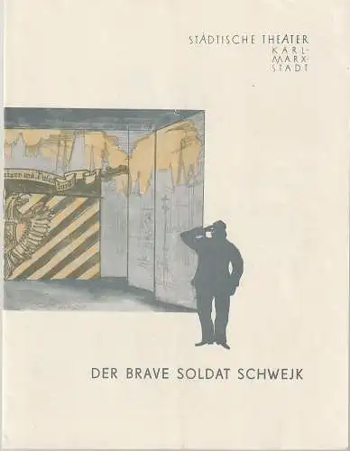 Städtische Theater Karl-Marx Stadt, Paul Herbert Freyer, Wolf Ebermann, Manfred Glöckner: Programmheft DER BRAVE SOLDAT SCHWEJK nach Jaroslav Hasek Premiere 29. April 1959 Spielzeit 1958 / 59 (18). 
