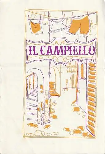 Städtische Theater Karl-Marx-Stadt, Hans Dieter Mäde, Eberhard Steindorf, Manfred König: Programmheft Ermanno Wolf-Ferrari IL CAMPIELLO  Premiere 20. Dezember 1963 Spielzeit 1963 / 64 (18). 
