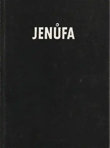 Staatstheater Stuttgart, Ute Becker, Helga Utz: Programmheft Leos Janacek JENUFA Premiere 2. Mai 1986 (18). 