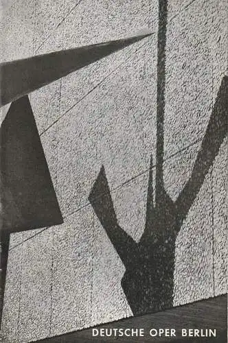 Deutsche Oper Berlin, Gustav Rudolf Sellner: Programmheft BALLETTABEND 2. Oktober 1967 (18). 
