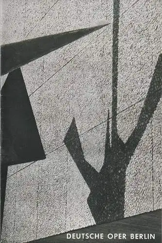 Deutsche Oper Berlin: Programmheft Wolfgang Amadeus Mozart DIE ZAUBERFLÖTE 18. November 1971 Heft November 1971 (18). 
