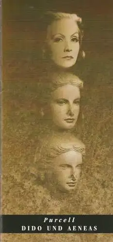 Staatstheater Cottbus, Christoph schroth, Zsolt Horpacsy: Programmheft DIDO UND AENEAS / BASTIEN UND BASTIENNE Premiere 25. Dezember 1994 Spielzeit 1994 / 95 Nr. 9 (18). 