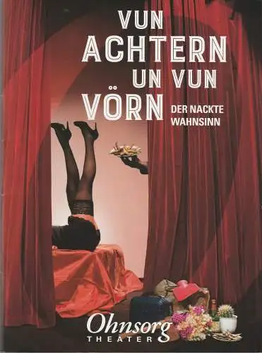 Ohnsorg Theater, Christian Seeler, Cornelia Stein, Frank Grupe: Programmheft Michael Frayn VUN ACHTERN UND VUN VÖRN ( DER NACKTE WAHNSINN ) Premiere 29. Mai 2016 Spielzeit 2015 / 2016 Heft 7 (18). 