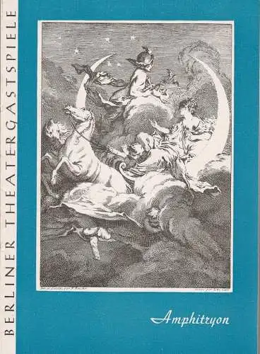 Berliner Theatergastspiele, Marianne Weno: Programmheft AMPHITRYON. Komödie von J.B. Moliere (18). 