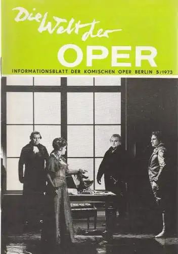 Komische Oper Berlin DDR, Stephan Stompor: DIE WELT DER OPER Informationsblatt der Komischen Oper 5 / 1973 (18). 
