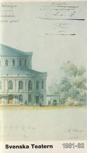 Svenska Teatern: Programmheft SVENSKA TEATERN 1981 - 82 Spielzeitheft (18). 