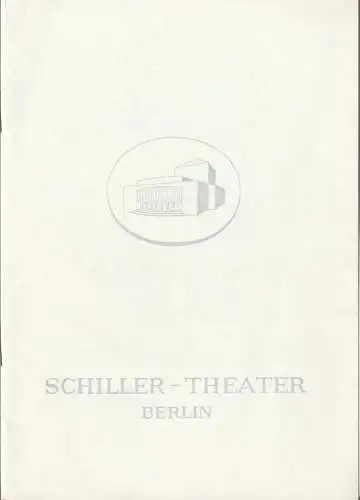 Schiller  Theater Berlin, Boleslaw Barlog, Albert Beßler: Programmheft William Shakespeare TIMON VON ATHEN Spielzeit 1963 / 64 Heft 146 (18). 