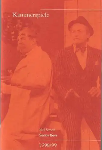 Theater in der Josefstadt, Helmut Lohner, Robert Jungbluth, Isabella Suppanz, Barbara Pluhar, Margit Münster ( Szenenfotos ): Programmheft Neil Simon SONNY BOYS Premiere 4. März 1999 Kammerspiele Spielzeit 1998 / 99 (18). 