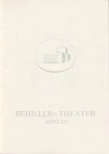 Schiller-Theater, Boleslaw Barlog, Albert Beßler: Programmheft William Shakespeare KÖNIG RICHARD DER DRITTE Spielzeit 1962 / 63 Heft 129 (18). 