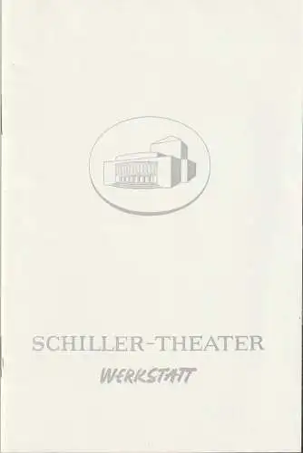 Schiller-Theater WERKSTATT, Boleslaw Barlog, Albert Beßler: Programmheft Samuel Beckett  ENDSPIEL Spielzeit 1967 / 68 Heft 187 (18). 