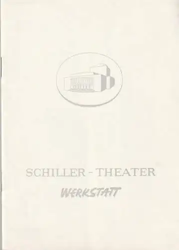 Schiller-Theater WERKSTATT, Boleslaw Barlog, Albert Beßler: Programmheft James Saunders EIN EREMIT WIRD ENTDECKT Spielzeit 1963 / 64 Heft 139 (18). 