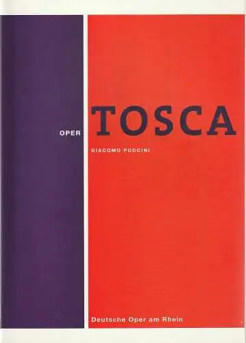 Deutsche Oper am Rhein, Theatergemeinschaft Düsseldorf  Duisburg, Tobias Richter, Cornelia Preissinger: Programmheft Giacomo Puccini TOSCA Premiere 16. Februar 2002 (18). 