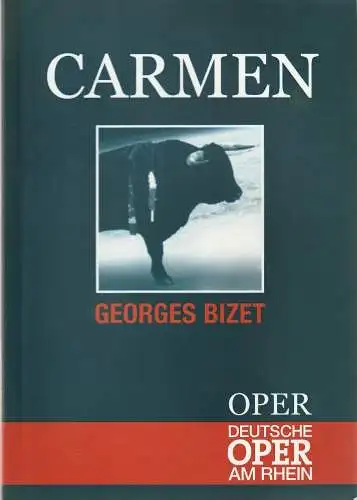Deutsche Oper am Rhein, Theatergemeinschaft Düsseldorf  Duisburg, Tobias Richter, Cornelia Preissinger, Stefanie Hofmann: Programmheft Georges Bizet CARMEN Premiere 25. Oktober 2002 Düsseldorf (18). 