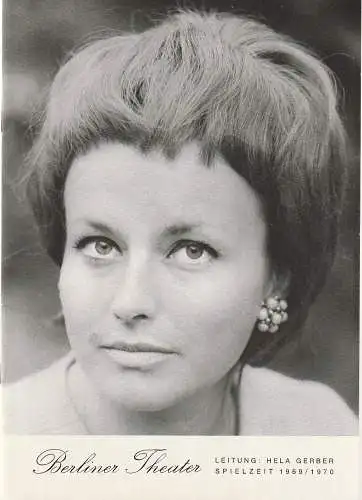Berliner Theater, Hela Gerber, Rainer Witzenbacher: Programmheft Georges Feydeau WIE MAN HASEN JAGT Spielzeit 1969 / 1970 (18). 