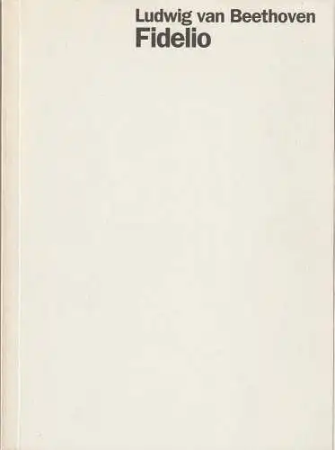 Staatsoper Stuttgart, Klaus Zehelein, Helga Utz, Ulrike Eickenbusch: Programmheft Ludwig van Beethoven FIDELIO Premiere 15. März 1998 Spielzeit 1997 / 98 Heft 41 (18). 