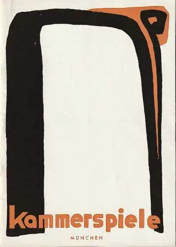 Münchner Kammerspiele, August Everding, Ivan Nagel, Wolfgang Zimmermann, Hildegard Steinmetz ( Szenenfotos ): Programmheft Ödön von Horvath KASIMIR UND KAROLINE Premiere 5. Mai 1969 Spielzeit 1968 / 69 Heft 7 (18). 