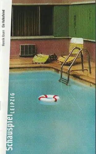 Schauspiel Leipzig, Wolfgang Engel, Michael Raab, Christiane Schletter: Programmheft Henrik Ibsen EIN VOLKSFEIND Premiere 15. Mai 2004 Spielzeit 2003 / 2004 Heft 16 (18). 