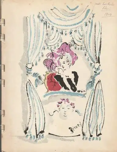 La Grande Soiree de Paris aux Ambassadeurs, Moreau, Rene Bouffet, Amedee Bussiere, Pierre Taittinger: Programmheft LA GRANDE SOIREE DE PARIS AUX AMBASSADEURS 26. Mai 1944 Programme (18). 