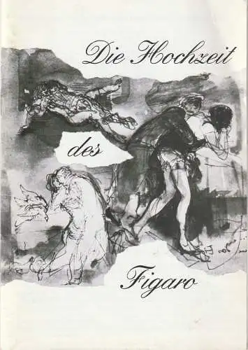 Eduard-von-Winterstein-Theater Annaberg, Hans-Hermann Krug, Michael Eccarius, Gudrun Müller: Programmheft Wolfgang Amadeus Mozart DIE HOCHZEIT DES FIGARO Premiere 21. Mai 1994 Spielzeit 1993 / 94 Heft 20 (18). 