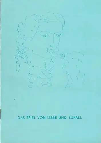Kreistheater Annaberg, Roland Gandt, Wolfgang Mundt: Programmheft Pierre de Marivaux DAS SPIEL VON LIEBE UND ZUFALL Spielzeit 1976 / 77 Heft 12 (18). 