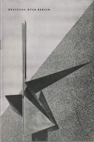 Deutsche Oper Berlin, Gustav Rudolf Sellner: Programmheft Richard Strauss ARIADNE AUF NAXOS 12. Januar 1963 (18). 