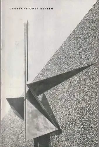 Deutsche Oper Berlin, Gustav Rudolf Sellner: Programmheft Gottfried von Einem DANTONS TOD 11. Februar 1963 (18). 