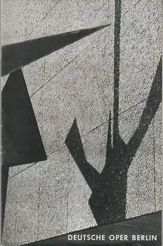 Deutsche Oper Berlin, Gustav Rudolf Sellner: Programmheft Arnold Schönberg MOSES UND ARON 16. Dezember 1971 (18). 