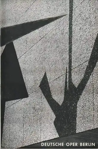 Deutsche Oper Berlin, Gustav Rudolf Sellner: Programmheft Gioacchino Rossini DER BARBIER VON SEVILLA 6. April 1972 (18). 