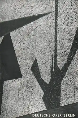 Deutsche Oper Berlin, Gustav Rudolf Sellner: Programmheft Clemens Kraus / Richard Strauss CAPRICCIO 4. Mai 1972 (18). 