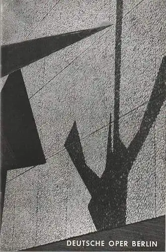 Deutsche Oper Berlin, Gustav Rudolf Sellner: Programmheft Uraufführung Luigi Dallapiccola ODYSSEUS 29. September 1968 im Rahmen der Berliner Festwochen 1968 (18). 