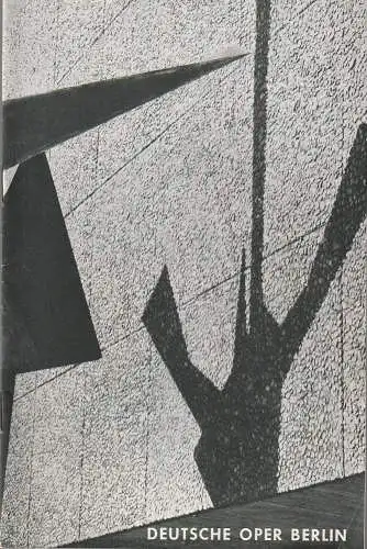 Deutsche Oper Berlin, Gustav Rudolf Sellner: Programmheft Richard Wagner TANNHÄUSER 22. Februar 1969 (18). 
