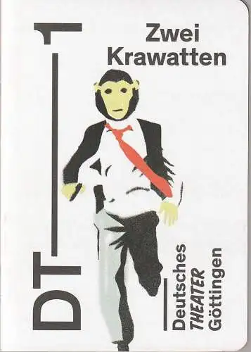 Deutsches Theater Göttingen, Erich Sidler, Matthias Heid, Thomas M. Jauk ( Probenfotos ): Programmheft Georg Kaiser ZWEI KRAWATTEN Premiere 28. November 2015 Spielzeit 2015 / 16 883 (18). 