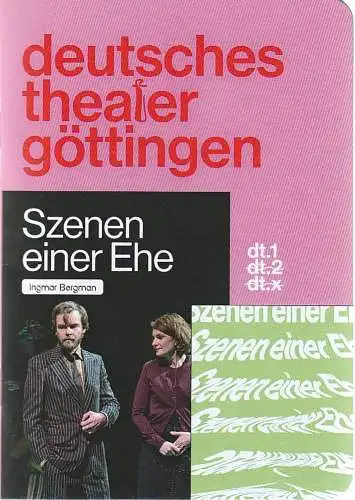 Deutsches Theater Göttingen, Erich Sidler, Matthias Heid, Thomas Aurin ( Probenfotos ): Programmheft Ingmar Bergmann SZENEN EINER EHE Premiere 29. April 2022 Spielzeit 2021 / 22 966 (18). 