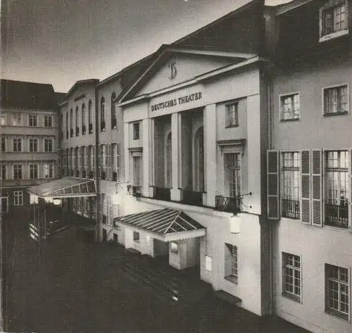Deutsches Theater, Kammerspiele / Staatstheater der DDR, Dieter Mann, Waltraud Hanff: ERGÄNZUNGSBROSCHÜRE ZUM BUCH 100 JAHRE DT DEUTSCHES THEATER (18). 