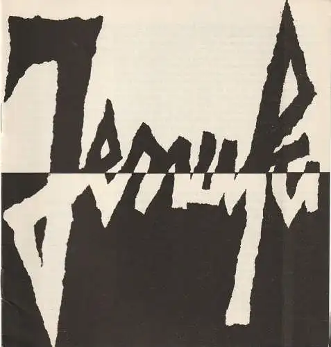 Mecklenburgisches Staatstheater Schwerin, Rudi Kostka, Eginhard Röhlig: Programmheft Leos Janacek JENUFA Premiere 17. Juni 1965 Spielzeit 1964 / 65 Heft 26 (18). 