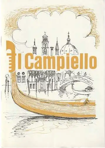 Mecklenburgisches Staatstheater Schwerin, Rudi Kostka, Horst Scharz-Linek, Rolf Wiechmann ( Illustrationen ): Programmheft Ermanno Wolf-Ferrari IL CAMPIELLO Premiere 25. Juni 1972 Spielzeit 1971 / 72 Heft 24 (18). 