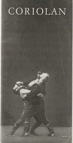 Berliner Ensemble am Bertolt-Brecht-Platz, Helene Weigel: Programmheft William Shakespeare CORIOLAN (18). 
