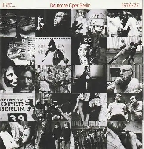 Deutsche Oper Berlin, Siegfried Palm: Programmheft Toshiro Mayuzumi KINKAKUJI Spielzeit 1976 / 77 Nr. 1 August September (18). 