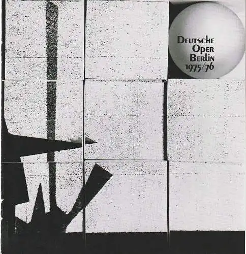 Deutsche Oper Berlin, Egon Seefehlner, Claus H. Henneberg: Programmheft Richard Wagner TRISTAN UND ISOLDE Spielzeit 1975 / 76 Nr. 9 Juni (18). 
