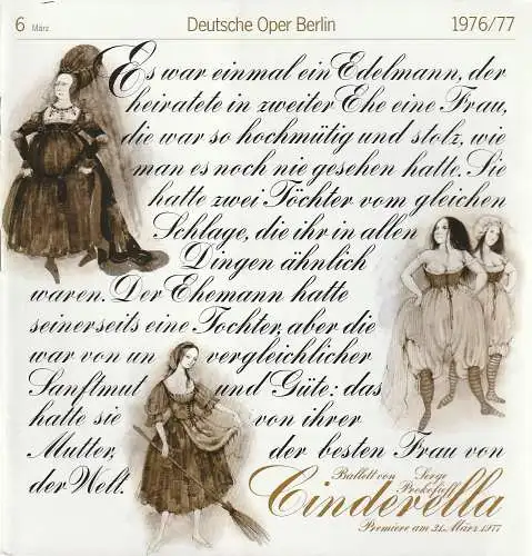 Deutsche Oper Berlin, Siegfried Palm: Programmheft Tobia Gorrio LA GIOCONDA Spielzeit 1976 / 77 Nr. 6 März ( Arrigo Boito ) (18). 