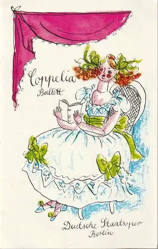 Deutsche Staatsoper Berlin, Deutsche Demokratische Republik, Ines Nicolai, Gertrud Zucker, Wolfgang Jerzak: Programmheft Leo Delibes COPPELIA Ballett 19. Oktober 1988 (18). 
