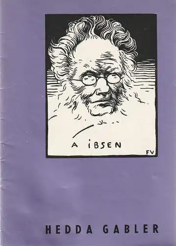 Renaissance-Theater Berlin: Programmheft Henrik Ibsen HEDDA GABLER (18). 