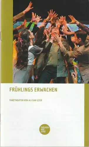 Theater Hof, Reinhardt Friese, Janina Werner: Programmheft Uraufführung Ali San Uzer FRÜHLINGS ERWACHEN 19. Juni 2022 Spielzeit 2021 / 2022 (18). 