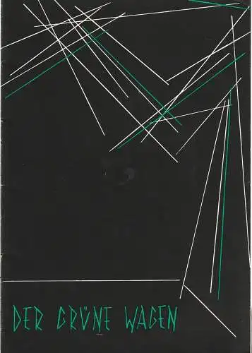Der Grüne Wagen, A. E. Franke, Günther Fuhrmann: Programmheft Robinson Jeffers MEDEA Spielzeit 1960 / 61 Heft 1 (18). 