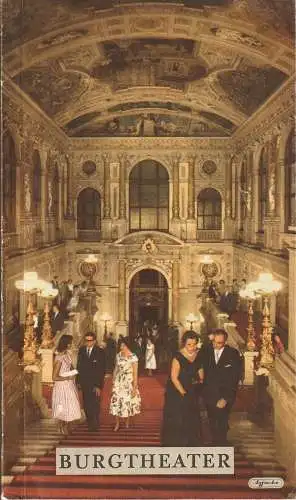 Burgtheater Wien, Bundestheaterverwaltung, Joseph Glücksmann: Programmheft Hugo von Hofmannsthal DER SCHWIERIGE 4. Juni 1960 (18). 