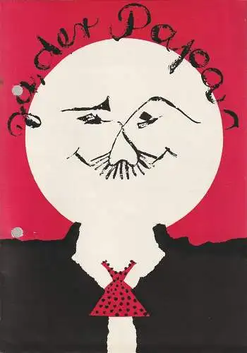 Volkstheater Halberstadt, Wilhelm Wehner, Günter Schönstein, Rosemarie Kirsch: Programmheft Istvan Kallai JA, DER PAPA Premiere 5. November 1965 Spielzeit 1965 / 66 (18). 