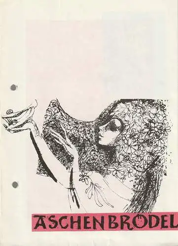 Theater Rudolstadt, Manfred Heine, Marita Bahr: Programmheft BALLETT ASCHENBRÖDEL Spielzeit 1986 / 87 Heft 5 (18). 
