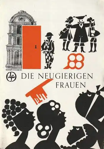 Leipziger Theater, Karl Kayser, Hans Michael Richter, Eginhard Röhlig, Isolde Hamm: Programmheft Ermanno Wolf-Ferrari DIE NEUGIERIGEN FRAUEN  Spielzeit 1970 / 71 Heft 15 (18). 