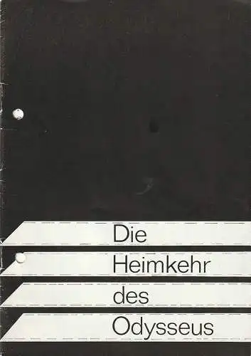 Theater Greifswald, Alfred Nicolaus, Gerda Diedrich / Sabine Wendenburg, Bärbel Steinberg: Programmheft Claudio Monteverdi DIE HEIMKEHR DES ODYSSEUS Spielzeit 1982 / 83 (18). 